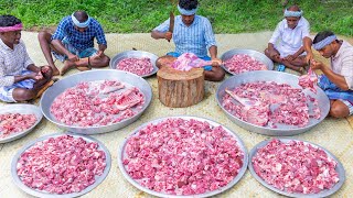 MEAT HUNT  MUTTON KARAHI  Pakistani Recipe Cooking In Indian Village  Mutton Street Food Recipe [upl. by Sivrep]