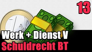 Abgrenzung Werkvertrag amp Dienstvertrag  Schuldrecht BT 13 [upl. by Aisel]