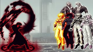 KOF Mugen Orochi Iori BF Remake Vs Super Orochi Heries Rugal Soul Team [upl. by Siron330]