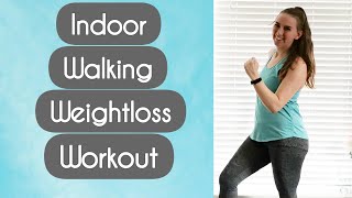 INDOOR WALKING WEIGHTLOSS WORKOUT  Beginner Friendly  Walk With Me [upl. by Aiyn]