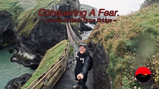 Conquering Fears  CarrickARede Rope Bridge  Walking amp Hiking [upl. by Imrots]