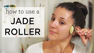 HOW TO USE A JADE ROLLER ‣‣ Reduce Wrinkles amp Eye Bags [upl. by Darline]