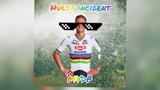 Mathieu Van Der Poel ‘MVDP’ spitsspuwt on his fans mathieuvanderpoel cyclocross spit hulst [upl. by Yenitirb]