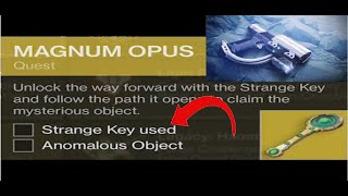 Tutorial on Step 5 of Magnum Opus Quest Using the Strang Key  Destiny 2 [upl. by Celinda571]