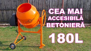 CEA MAI ACCESIBILĂ BETONIERĂ MONTAJ BETONIERĂ HARDMIX 180 LITRI [upl. by Thgirw294]