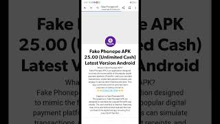 Fake Phonepe Apk 2024  Fake Phonepe Apk Download  Fake Phonepe Kaise Download Kare phoneinfo [upl. by Eenahc55]