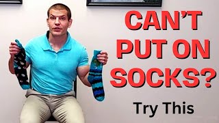 Cant Lift Leg To Put On Socks How To Use A Sock Aid  Exercise To Help [upl. by Pfeifer]