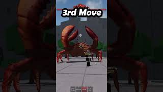 CRAB BOSS MOVESET SHOWCASE 🦀🔥 roblox thestrongestbattlegrounds shorts [upl. by Hatti]