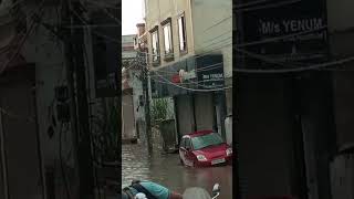 Heavy Rain in Greater kailash jammu heavyrain jammu news viral nature water road wave sky [upl. by Aretse733]