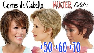 Tendencia de CORTES de CABELLO para DAMAS de 506070 años Moda 202223 [upl. by Vasileior265]