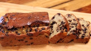 Banana Bread Recipe  Eggless Chocolate Chip Banana Bread  Divine Taste With Anushruti [upl. by Winthrop683]