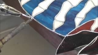 How to Repair and Replace Cracked or Broken Stained Glass [upl. by Ellecram]