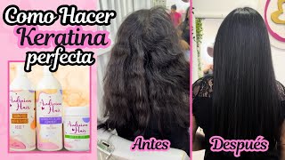 COMO APLICAR KERATINA orgánica 💇🏻‍♀️ Andreina Hair PASO A PASO 😱 [upl. by Dimah]