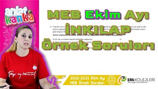 Ekim Ayı Örnek Sorular İnkılap Tarihi LGS 2023 [upl. by Boyd592]