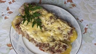 Кабачки с фаршем и сыром  запеченные [upl. by Batish]