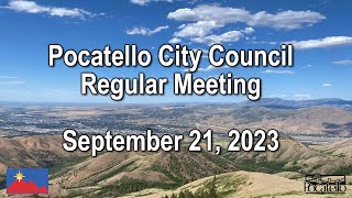 Pocatello City Council 09 21 23 [upl. by Lynette]