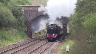 48151 blasts up to Ais Gill summit with The Fellsman 29817 [upl. by Meelak693]