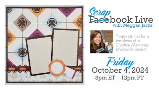 Scrapbook Live with Meggan  October 4 2024 [upl. by Brady60]