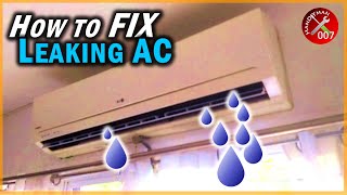 Fix AC Leaking Water Inside the House in 10 Seconds  Air Conditioner Maintenance Tips [upl. by Boni]