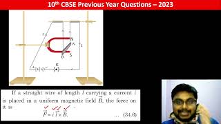 A straight cylindrical conductor is suspended with its axis perpendicular to the magnetic field of a [upl. by Candida335]