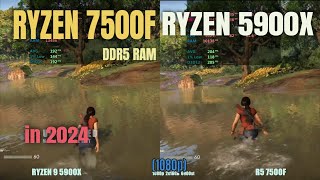 ryzen 7500f vs ryzen 5900x in 2024 [upl. by Etrem976]