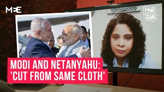 IndiaIsrael Rana Ayyub on the parallels between Modi and Netanyahu  Real Talk [upl. by Bernard876]