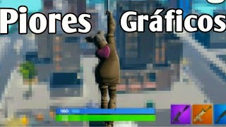 Joguei Fortnite Nos PIORES Gráficos Possiveis [upl. by Ycram151]