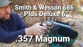 Smith amp Wesson 686 Plus Deluxe 6quot Revolver With Federal and Magtech Soft Point Ammo [upl. by Rainwater]