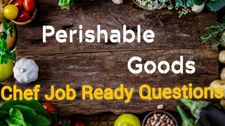 Perishable Goods  What Are The Perishable Items In Kitchen  Temperature Of Perishable Goods [upl. by Ettenahc]