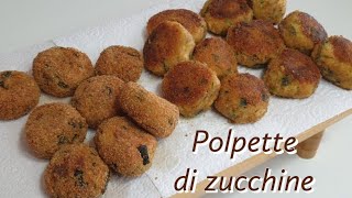 Polpette di zucchine sfiziose in padella e in friggitrice ad aria [upl. by Kaliski896]