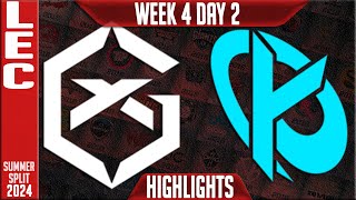 GX vs KC Highlights  LEC W4D2 Summer 2024  GiantX vs Karmine Corp Week 4 Day 2 [upl. by Anot202]