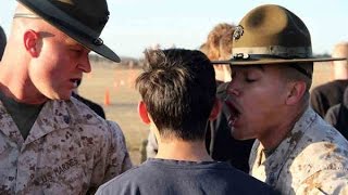 Marine Drill Instructor Hazes Kid [upl. by Enilekcaj]