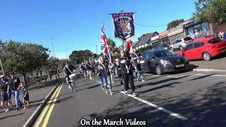 Cairncastle Flute Band on the march Derry Day 2020 [upl. by Bertold]