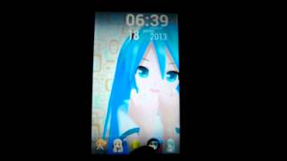 Android Theme Anime  Hatsune Miku mod [upl. by Fidelity370]