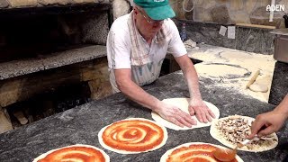 Food in Rome  Wood Fired Pizza  Italy [upl. by Helbonna892]