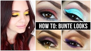 How To BUNTES AUGENMAKEUP  Tipps amp Tricks  Makeup 1x1 [upl. by Macswan]