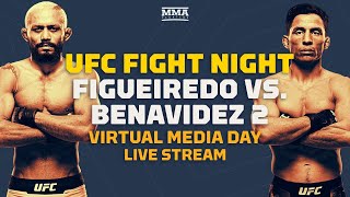 UFC Fight Night Figueiredo vs Benavidez 2 Virtual Media Day Live Stream  MMA Fighting [upl. by Anoniw107]