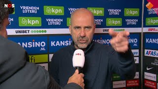 Bosz zwaar geïrriteerd Ophouden met spelersbussen opwachten wat een onzin  AZ 04 PSV azpsv [upl. by Lexerd]