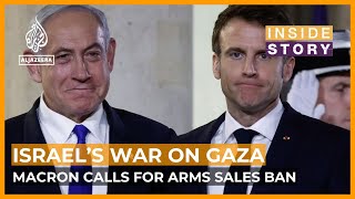 What impact will Macrons call to end arms exports to Israel have on Gaza  Inside Story [upl. by Eimrots]