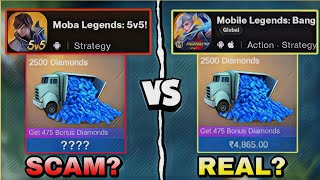 Moba Legends Vs Mobile Legends Comparison [upl. by Ennirac]