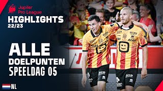 ALLE DOELPUNTEN ⚽🤩 Jupiler Pro League Highlights GD05 [upl. by Intyrb824]