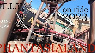 FLY coaster on ride POV front row PHANTASIALAND 2023 NEW [upl. by Sauder123]