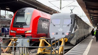 Swedish Trains At Gothenburg Central SJ MTRX Öresundtåg Vy Västtågen And Göteborgs Spårvägar [upl. by Maureene87]