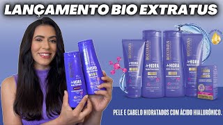 LINHA HIDRA BIO EXTRATUS LANÇAMENTO Ácido Hialurônico  Blend de Óleos  PREENCHE E HIDRATA [upl. by Eintrok]