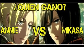 Mikasa VS Annie  ¿Quien gano  Season 2  Shingeki No Kyojin  Attack on Titan Segunda Temporada [upl. by Catherina503]