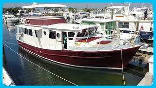 Youll Be SHOCKED by This DIRT CHEAP amp IMMACULATE Steel Trawler Full Tour Learning the Lines [upl. by Damien]