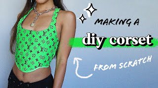 DIY Trendy Corset Top Tutorial highly requested  Nava Rose [upl. by Graham]