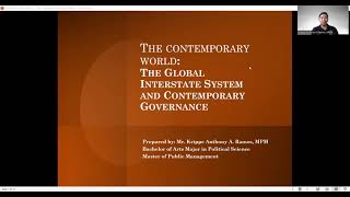 Global Interstate System and Global Governance [upl. by Burman]