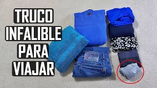 ✈️ Cómo DOBLAR LA ROPA para AHORRAR Espacio en la Maleta  Dobla así tu Ropa si te vas de Viaje [upl. by Eixela]