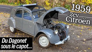 Du Dagonet sous le capot  Citroën 2CV AZLP 1959 [upl. by Tawsha929]